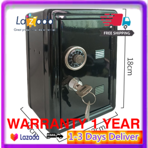 【Warranty 1 Year】 Durable Money Box Mini Piggy Bank Vintage ATM Password Coin Box