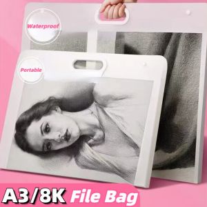 A3 Portable Drawing Bag File Storage Bag Sketch Paper Organizers file Bag Document Organizer 36*44CM