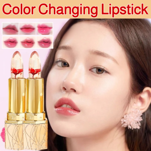 Flower Crystal Warm Color Changing Lipstick Moisturizing Temperature Color Change Lip Balm