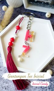 Gantungan Tas Dua Huruf - Bisa Request Dua Huruf Inisial