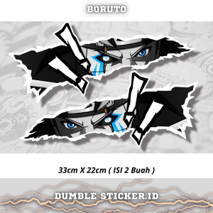 Sticker Stripping All Type Motor Print Cutting Stiker Mata Anime Boruto