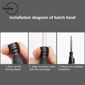 💖【Special price】💖Cjing ไขควงไฟฟ้าขนาดเล็กอเนกประสงค์แบบพกพาไขควงชาร์จได้