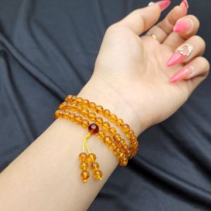 Chuỗi 3v hổ phách hoa Baltic - Phong Thủy TUDO