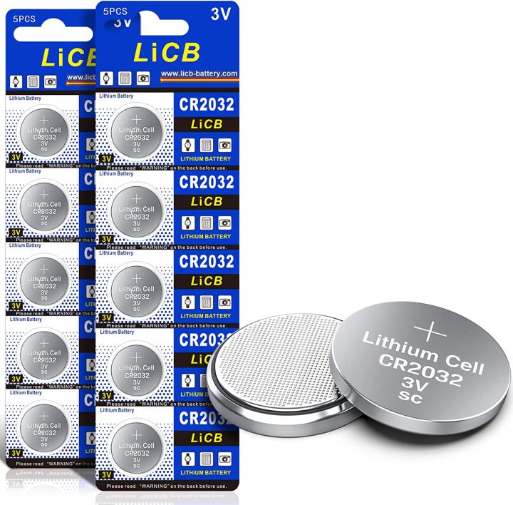 Panasonic CR2032 3V Lithium Coin Battery - 10 Pack