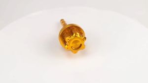 Motorcycle Oil Dipstick Aluminum Alloy CNC Engine Gauge Universal Replacement Hex Plum Blossom Durable Motorbike Part