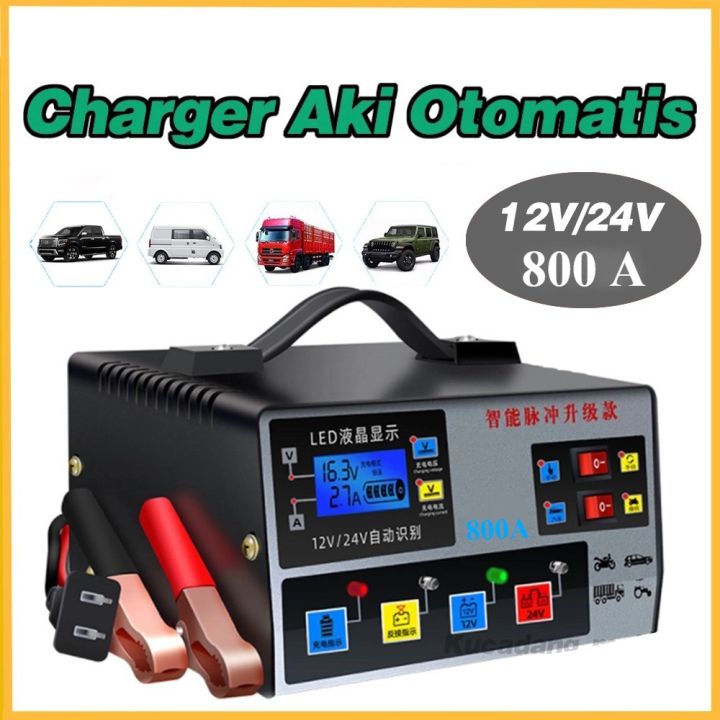 Image showcasing Z109 Charger Aki Otomatis Smart Intelligent Auto Repair Mobil Motor ...
