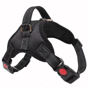 Dog Reflective＆Breathable Dog Harness Adjustable Collar Dog Leads for Medium＆Large D