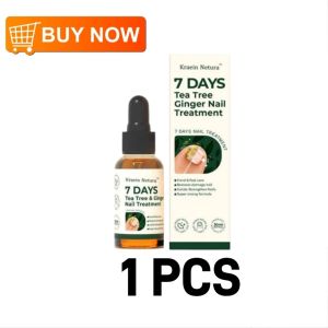 Kresin 7-Days Tea Tree and Ginger Nail Fungus Treatment Nail Cuticle Oil Liquid Strengthener Daily