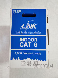 Link Lan Cable สาย LAN CAT6 US-9106 ภายใน กล่องละ 305 เมตร