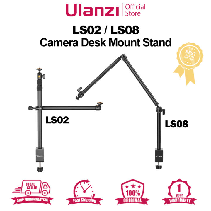 Ulanzi VIJIM LS08 LS02 Camera Desk Mount Stand with Auxiliary Holding