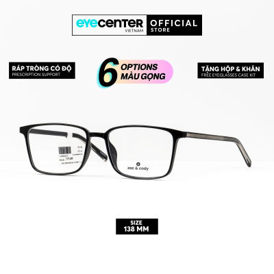 Gọng kính cận nam nữ chính hãng ZAC & CODY C01 lõi thép chống gãy nhiều màu nhập khẩu by Eye Center Vietnam