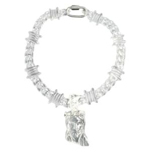 Vintage Oval Resin Collar Necklace Exaggerated Paperclip Chain Choker with Oval Resin Designs for Parties Gathering