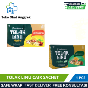 TOLAK LINU CAIR SACHET / MEREDAKAN PEGAL LINU & NYERI SENDI/OBAT NYERI SENDI CAIR/HERBAL SAKIT SENDI