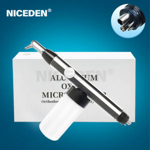 Niceden Máy thổi siêu nhỏ Oxit nhôm nha khoa Máy đánh bóng mài mòn không khí alumina máy thổi cát phun cát dụng cụ nha khoa 2 lỗ 4 lỗ trắng răng