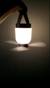 8000mAh USB Rechargeable Remote Control Timing Camping Fan 4 Gears Tent Ceiling Fan with LED Lamp for Home Outdoor Bed