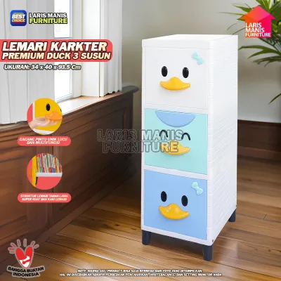 Lemari Pakaian Plastik Lemari Anak Bebek Club Flip Alfa Duck Lemari Swing