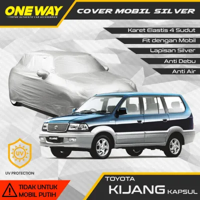 Sarung Mobil Kijang Long Kapsul LGX - Car Body Cover Toyota Kijang Long / Kijang Kapsul / Kijang LGX Silver Coating - ONEWAY