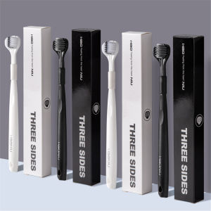 DYHF Premium Adult 3-Sided Manual Toothbrush Snow Velvet Cotton Soft Hair