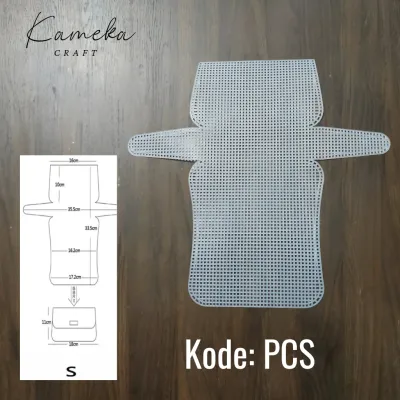 Plastic Canvas Clutch/ Jaring Rajut Tas Tangan - PC