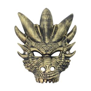 YOUSHI TOP Animal Dragon Head Full Face Plastic Masquerade Punk Dress Up Props Halloween Party