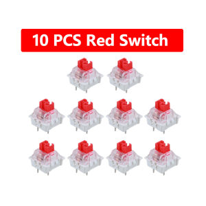 10 PCS  OUTEMU Switches Mechanical Keyboard Switches Accessories 3 PIN Blue Brown Red Switch ( Dust-proof ）