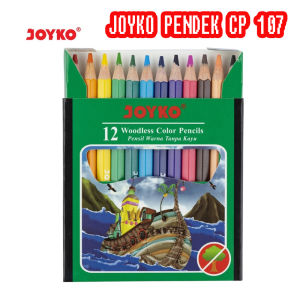 QCF Joyko Pensil Warna Panjang CP 103 / Pendek CP 107 / 1 Pack isi 12 Pensil Joyko Color Pencil Pinsil Warna