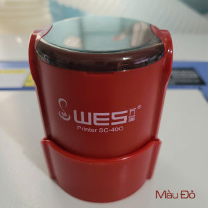 Khắc dấu theo yêu cầu dấu tròn công ty logo đường kính 40-40mm hãng dấu WES. WES40