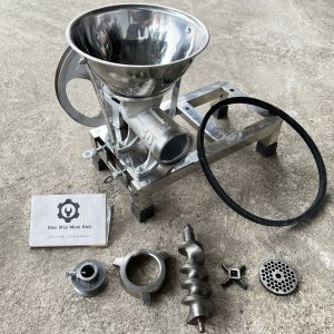 Máy đùn thịt 2HP 1.5HP Cối đùn thịt 12 chân INOX đầy đủ mô tơ 1.1kw Hoàng Anh Cối xay xươngxay cổ gà xay cua
