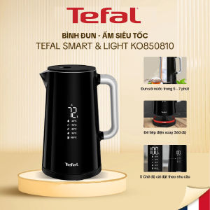 Ấm siêu tốc Tefal Smart & Light dung tích 1.7 lít công suất 1800W KO850810 bảo hành 2 năm