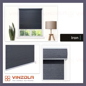 [Vinzola] Citrine Iron Waves Roller Blinds / 100% Blackout Langsir Bidai / Height 6ft / 7ft / 8ft / 9ft / 10ft