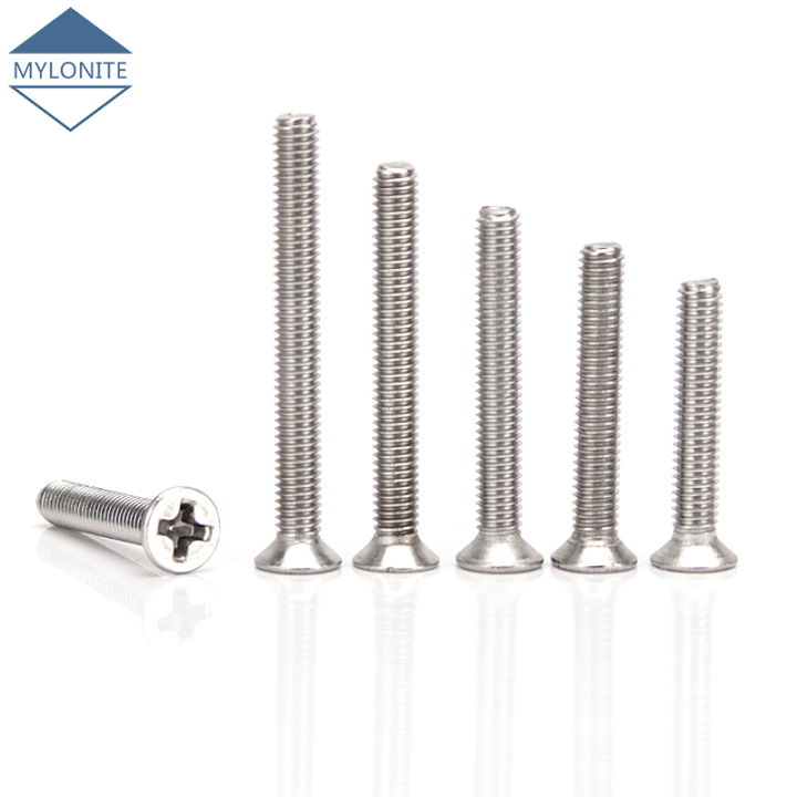 Titanium Phillips Machine Screws Countersunk Flat Head Bolts M1