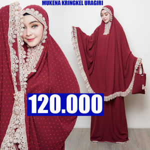 MUKENA DEWASA CRINKLE URAGIRI TERBARU KWALITAS TERBAIK