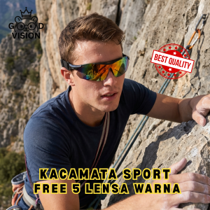 Kacamata Sepeda Minus Cylinder (FREE 5 LENSA WARNA) Kacamata Sport Motor  -K5L