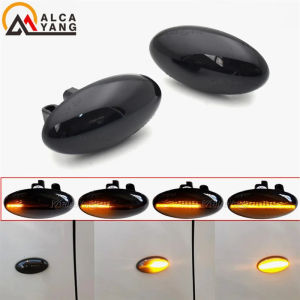 Kalynlun 2 pieces For Toyota Aygo Fiat Scudo Dynamic Led Turn Signal Side Marker Lights Sequential Blinker Lamps 3L9N4O
