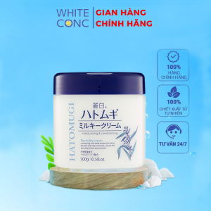 Kem dưỡng ẩm Hatomugi White Conc Nhật Bản - Hũ 300g