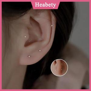 Heabety  1 cặp thời trang hợp thời trang mini Zircon Stud Bông tai cho phụ nữ cô gái hàng ngày hình học Bông tai nhỏ tai xương Nail trang sức phụ kiện