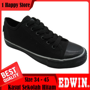 Edwin EW2511 Kasut Sekolah Hitam Black School Shoe 黑色校鞋