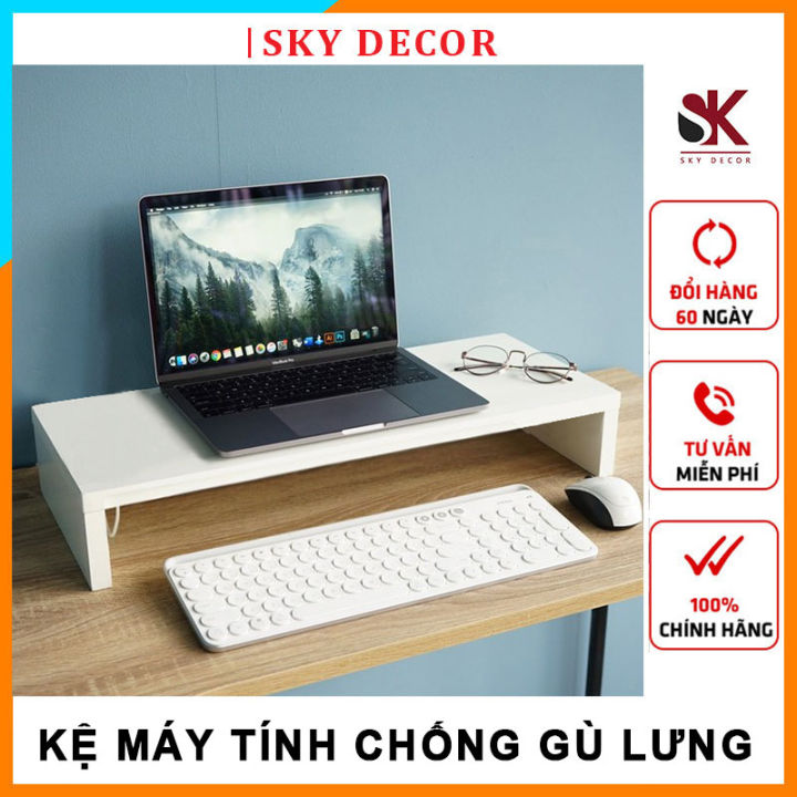 Kệ để màn hình máy tính, laptop nâng cao màn hình chống gù lưng, phòng ...