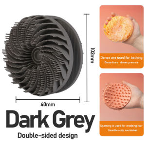 Double-sided Soft Bristle Shower Brush Massage Silicone Body Scrubber Multi-functional Cleaning Bath Brush