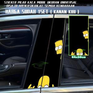 Ready Stock Car sticker PE film Cover Stripe Car Door Center Column Pillar sticker Car Window Middle 157 Simpsons