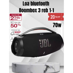 ( Hàng Nhập  Sale Mạnh ) Loa Bluetooth JBL Bombox 3 (100W) 2024 - Loa Nghe Nhạc Âm Thanh Siêu Bass Cực Mạnh Chống NướcCó LED IPX7 Loa Karaoke Công Suất Cực Lớn Loa Nghe Nhạc Treble Rời Thời Gian Sử Dụng 24h