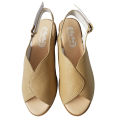 Giày Sandal Cao Gót Nữ BIGBEN Da Bò Thật Cao 4 Phân CG194. 