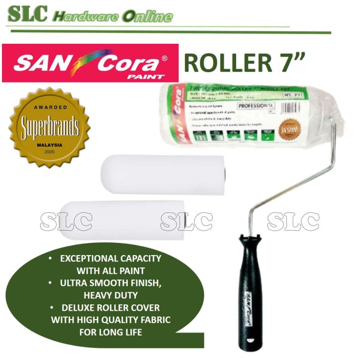 7” Paint Roller With Handle SANcora WS-P7 / Cat Roller Set / Set ...