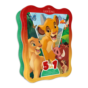 Disney Classics 5 in 1 Tin Gift Set For Kids With Books Stickers Colouring Pencils & Poster