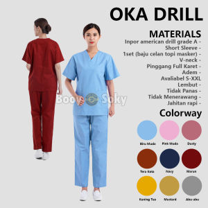Baju Ok Medis Lengan Panjang & Seragam Medis Pria & Wanita