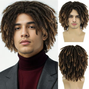 Wig European American and African dreadlocks chemical fiber wig braid hairwigs mens full head cover cross-border hot sale