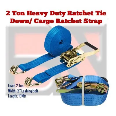 Heavy Duty Ratchet Tie Down/ Cargo Ratchet Strap (Korea)- 2Tonx10M