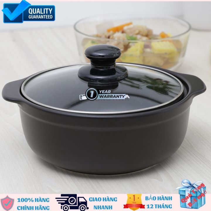 Nồi đất 2850 Chịu nhiệt độ cao- Nồi được tráng 3 lớp men chống dính an ...