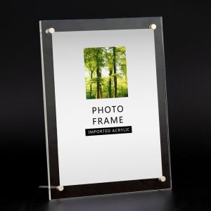 【Ukuran A4】Sign Holder Akrilik/Standing Frame Akrilik/Stand Layar Akrilik/Bingkai Foto Akrilik