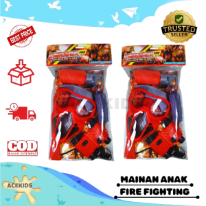 Mainan Anak Alat proyek Fire Fighting Set - Toys Pemadam Kebakaran Set Edukasi